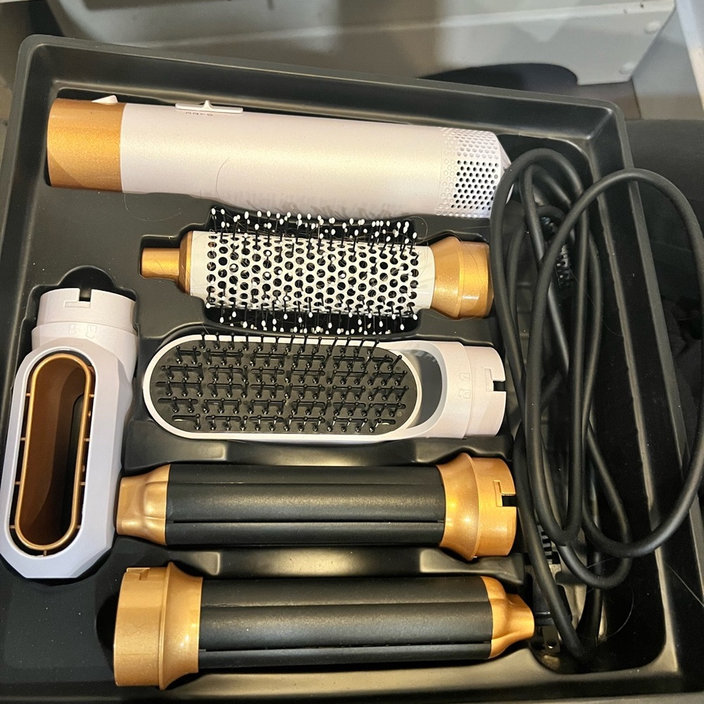 Hey Curls gold and  Black Hair Styling Tool Set